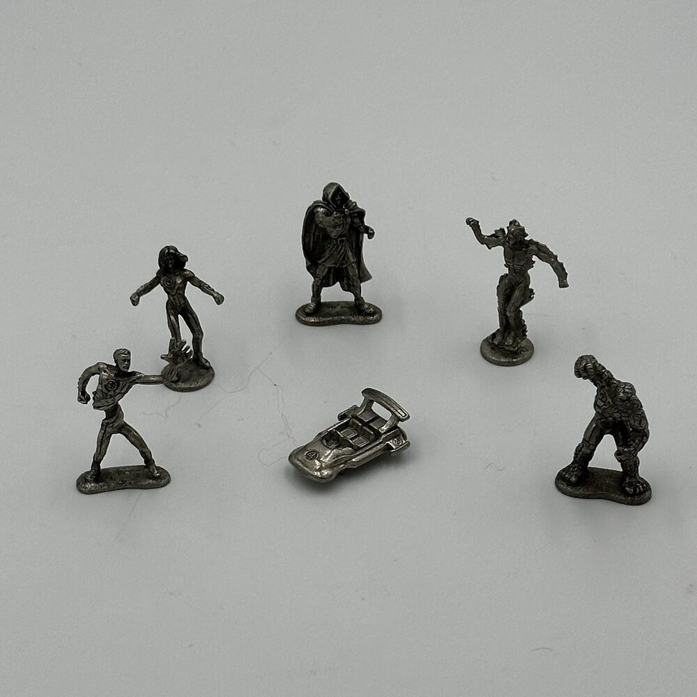 Monopoly Marvel Fantastic 4 Collector’s Edition Replacement‎ Tokens, Lot Of 6
